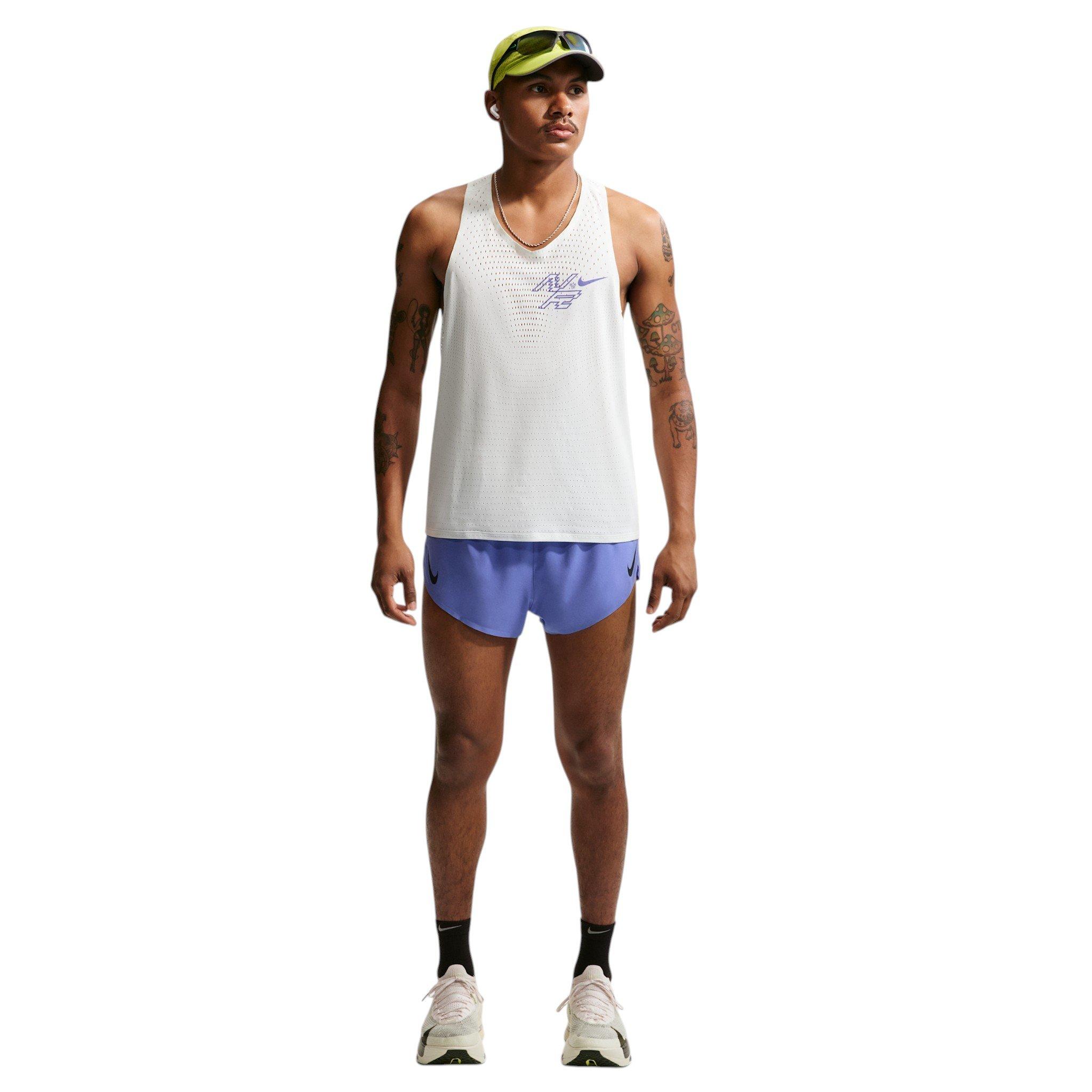 Nike Men's AeroSwift Dri-FIT ADV 2" Brief-Lined Running Shorts - Blue - BLUE